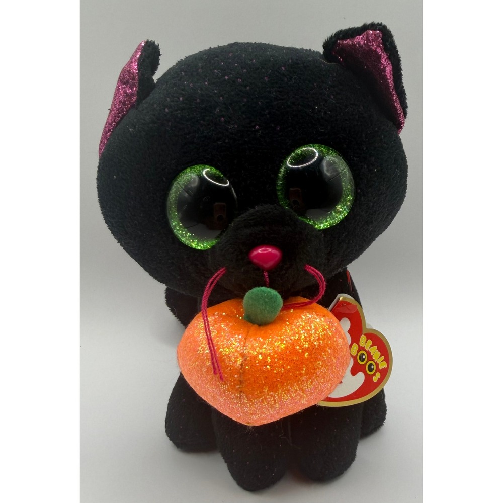 Ty Beanie Boos Potion Black Cat Halloween Plush MWMT